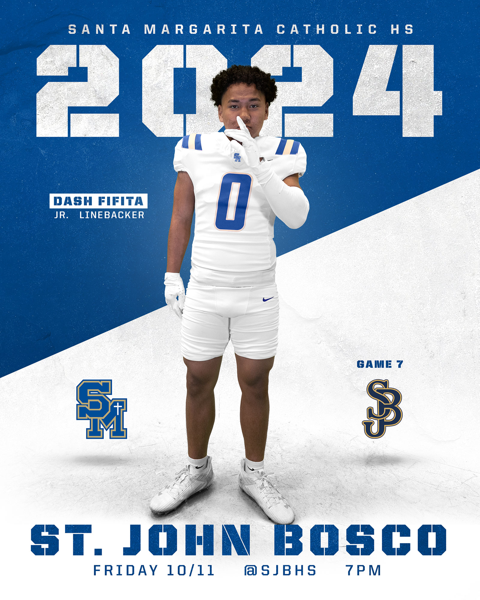 Santa Margarita Catholic Football game day program covers